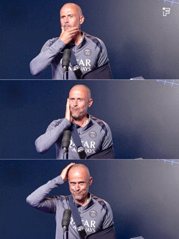 队报: 恩里克肩锁关节手术后回到练习  场, 现场指导巴黎全队的练习