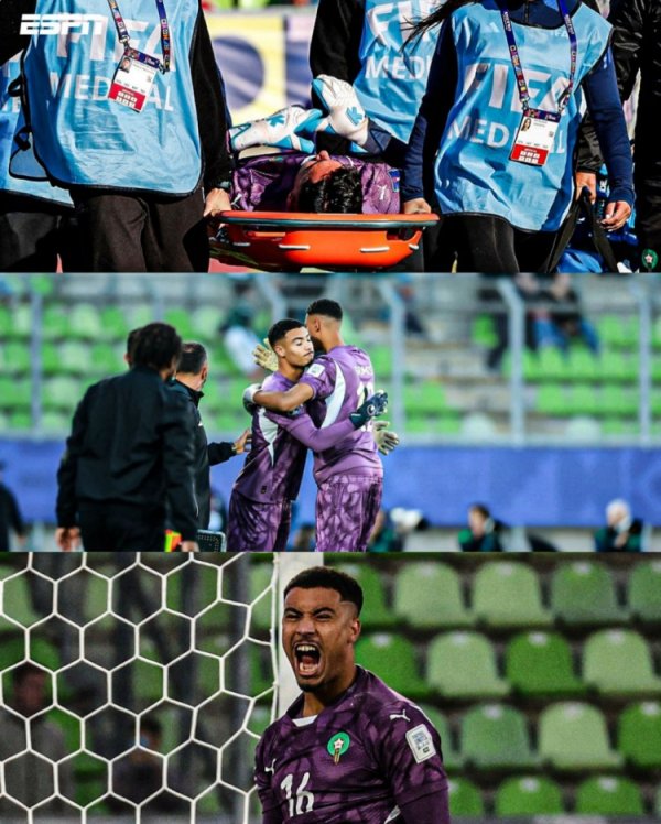 轮番上阵！摩洛哥世青赛准总决赛    三个守门员全部出场，最终晋级下一轮  总决赛