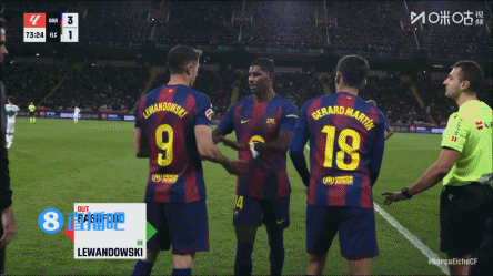 终于等到你！奥尔莫、莱万伤愈复出，先后后备  登场