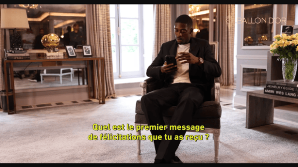 登贝莱金球采访预热: 拿奖后, 梅西哈维苏牙都发短信祝贺我