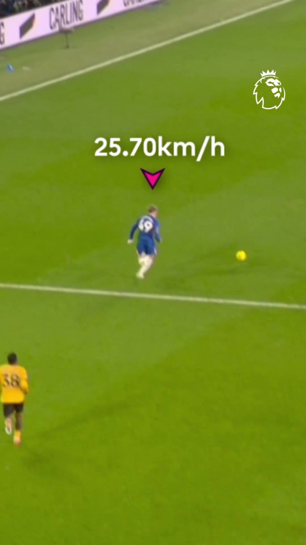 唯快不破！加纳乔奔袭助功  速度为33.95km/h，生吃狼队中卫